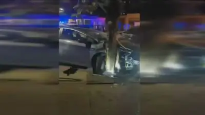 Boston police searching for man who threatened driver with hatchet after crash