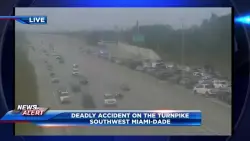 At least 1 dead after Turnpike crash involving motorcyclist; NB lane closures near SW 152nd St.